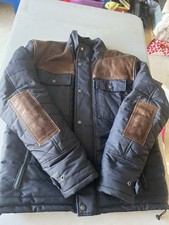 Veste Blouson L moto CE Helstons Bleu Protection Dos Coude Épaule