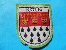 ECUSSON PATCH TISSU CULTURE WAPPEN  BLASON ALLEMAGNE KOLN COLOGNE VERT  Grün