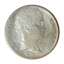 Monnaie France 5 Francs Napoléon Ier Argent 1814 Paris (A) P15068