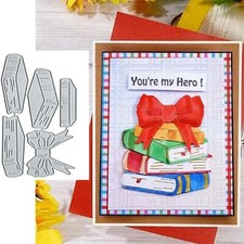 Matrices de découpe en métal pour livres et nœuds papillon - Pochoirs de déco...