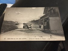 Ancienne Cpa Chalet Hotel Des Arabis Autobus De Flumel Vielle Voiture Vintage