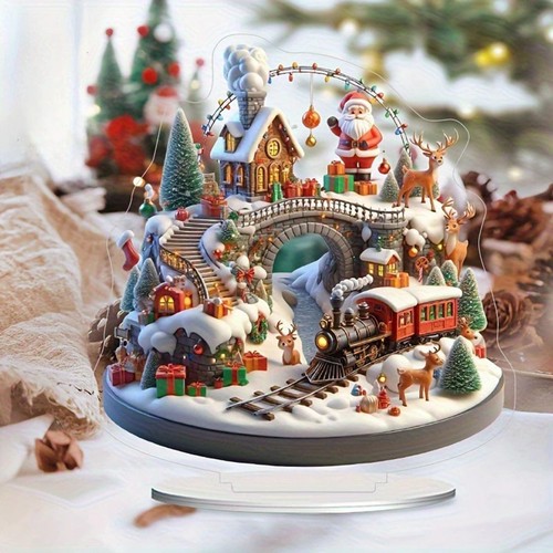 Décoration noël plate - noël, 2d