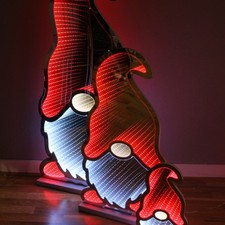 Lutin De Noël Infinity 73 LED 16x30 Cm Décoration De Noël Figurine Lumineuse