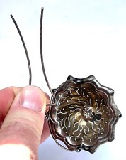 ANCIENNE PASSOIRE À THE ARGENTÉE ALTES TEE SIEB OLD TEA STRAINER VECCHIO Colino