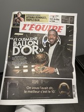 Journal L'Equipe du 23 septembre 2025 - Ousmane Dembelé Ballon d'or - PSG 