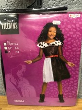 Déguisement/costume enfant cruella disney villains - taille M 7/8 ans