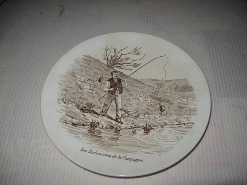 Ancienne assiette humoristique - assiette,