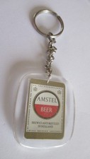 Porte clé vintage, années 60, AMSTEL BEER : BREWED AND BOTTLED IN HOLLAND