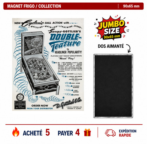 Magnet frigo double - double, feature