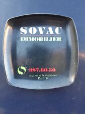 Cendrier sovac immobilier Paris 8ème mebel Italie  ashtray vintage 