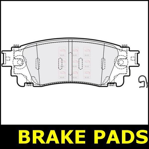 Brake pads rear - brake, for