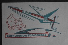 RARE BUVARD  ESPADON TINTIN BLAKE ET MORTIMER  . JACOBS TAMPON TINTIN HERGE TBE