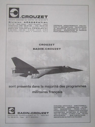 1973 pub crouzet - pub, badin