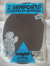 coudes et genoux patches renforts protége vintage ancien marron Solidcoud