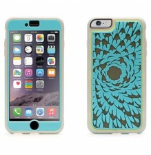 HOUSSE COQUE ★IPHONE 6 PLUS 6S PLUS GRIFFIN FLOWER TURQUOISE ★ PROTECTION ECRAN 