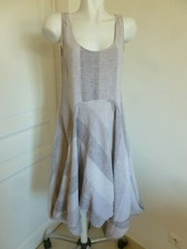 ORIGINALE ROBE D'ETE " KOKOMARINA " ANTOINE COELENBIER PUR LIN TAILLE 42 / 44