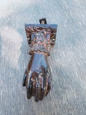 Beau Heurtoir De Porte Ancien En Fonte