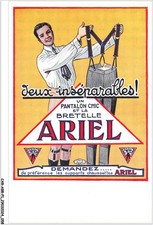 CAR-ABRP1-0030-PUBLICITE - JEUX INSEPARABLES - UN PANTALON CHIC ET LA BRETELLE