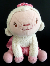 B5. DOUDOU PELUCHE DISNEY MOUTON CALINE Docteur la peluche blanc rose 17c BE
