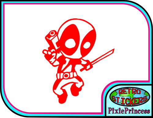 Deadpool marvel autocollant - deadpool,
