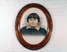 Portrait ancien photo noir et