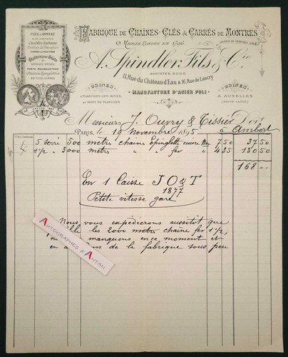 Spindler 1895 fabrique - a.,