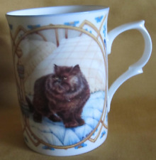 Mug tasse en porcelaine anglaise Windsor à décor de chat