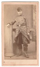 Soldat Infanterie Tenue de campagne avec képi Photo CDV militaire circa 1870