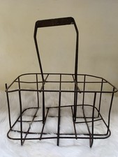 Ancien porte bouteilles panier