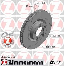 ZIMMERMANN 460.4506.20 Disque de frein Avant gauche pour PORSCHE PANAMERA (971)