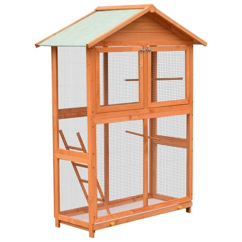Cage oiseaux pin massif et - cage,