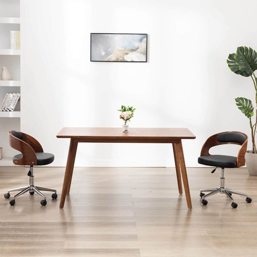 Bois courbé chaise pivotante - chaise,