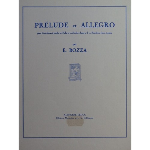 Bozza eugène prélude - bozza,