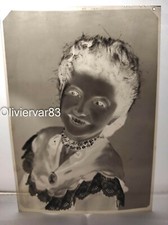 Vintage photo negative film sheet 7 x 5" - pretty young woman portrait 1950-60s