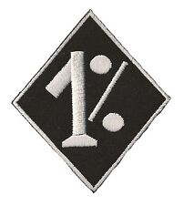 Ecusson brodé patch 1% motards Bikers No Club thermocollant  patch 