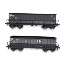 LS MODELS 31118 SET DE 2 WAGONS TOMBEREAUX DMH / DM-H, SITRAM NEUF EN BOITE