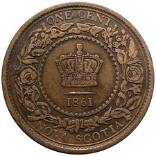 CANADA Nova Scotia 1 Cent 1861