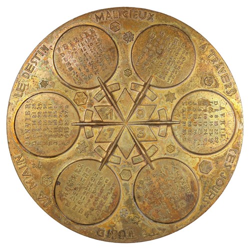 France médaille calendrier - france,
