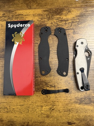 Spyderco paramilitary black - spyderco,