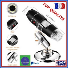 Microscope Numérique USB Endoscope Portable Grossissement Mini Camera Video Led