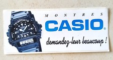 AUTOCOLLANT ancien STICKER VINTAGE CASIO MONTRE old WATCH 80's ORIGINAL 