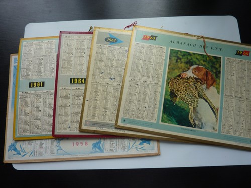 Lot calendriers almanachs - lot, 5