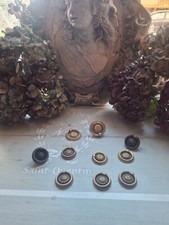 10 poignées anneaux  laiton