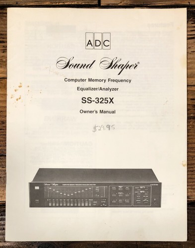 Adc 325x equalizer - ss-325x,