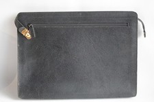 GUCCI Porte documents Serviette cuir noir (61503)