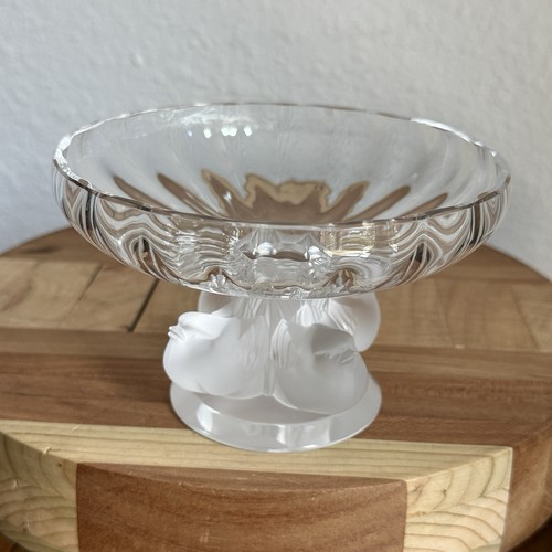 Vtg lalique nogent - nogent, pedestal