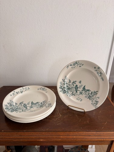 Lot assiette plates faïence - lot, 6