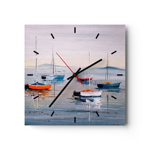 Horloge murale verre - horloge,