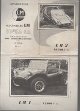 Corbeilles en Gatinais publicité vieux papiers AUTOMOBILES LM SOVRA  P49886