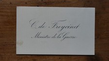 CHARLES DE FREYCINET - CARTE